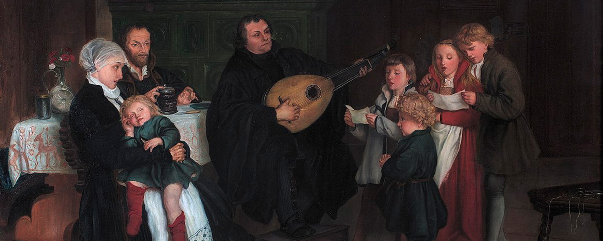 Luther im Kreis seiner Familie, Gemälde von Gustav Spangenberg