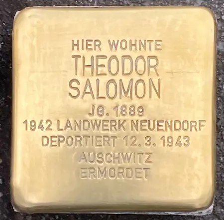 Stolperstein für Theodor Salomon